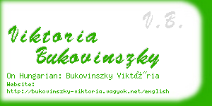 viktoria bukovinszky business card
